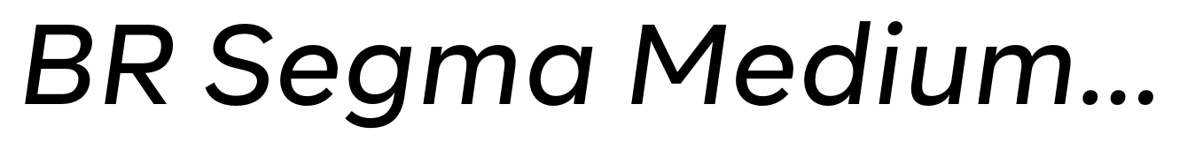 BR Segma Medium Italic